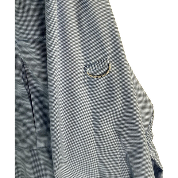 Magellan Mens 4XL Blue Fish Gear Shirt Relaxed Button Up Long Sleeve Outdoors - Picture 4 of 10